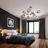 Glass Globe Design Living Room Modern Chandelier